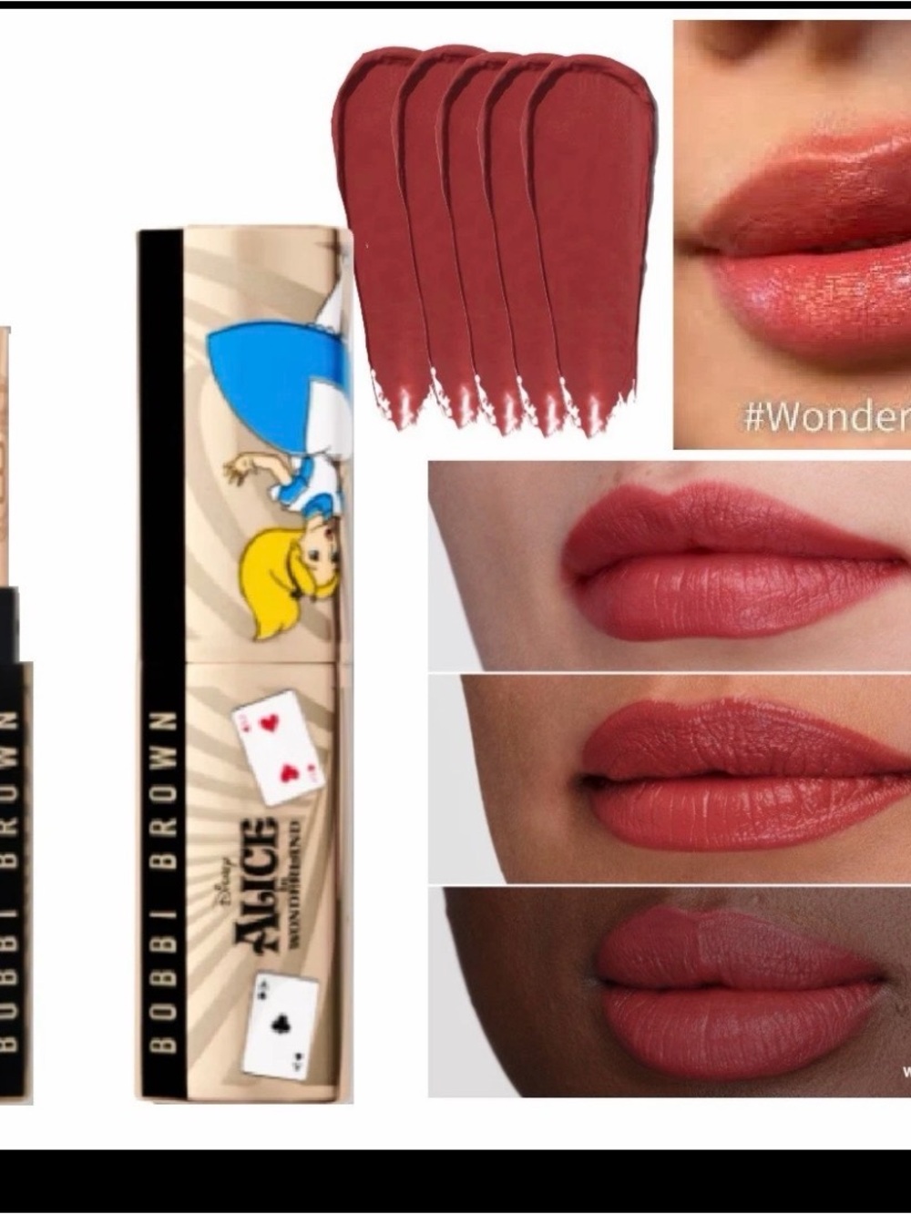 Bobbi Brown Disney Alice In WONDERLAND ROSE Luxe Lipstick 0.12 OZ NIB LTD EDITON